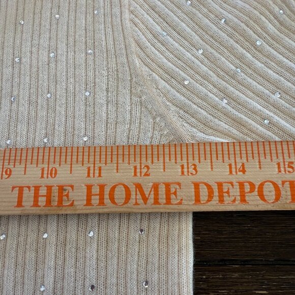 J. Crew Featherweight cashmere turtleneck sweater with rhinestones Size Small - Picture 8 of 11